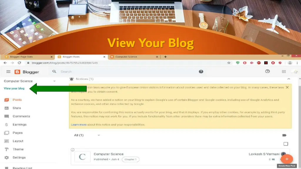 view your blog