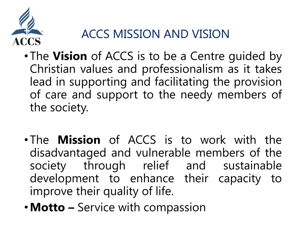 accs mission and vision