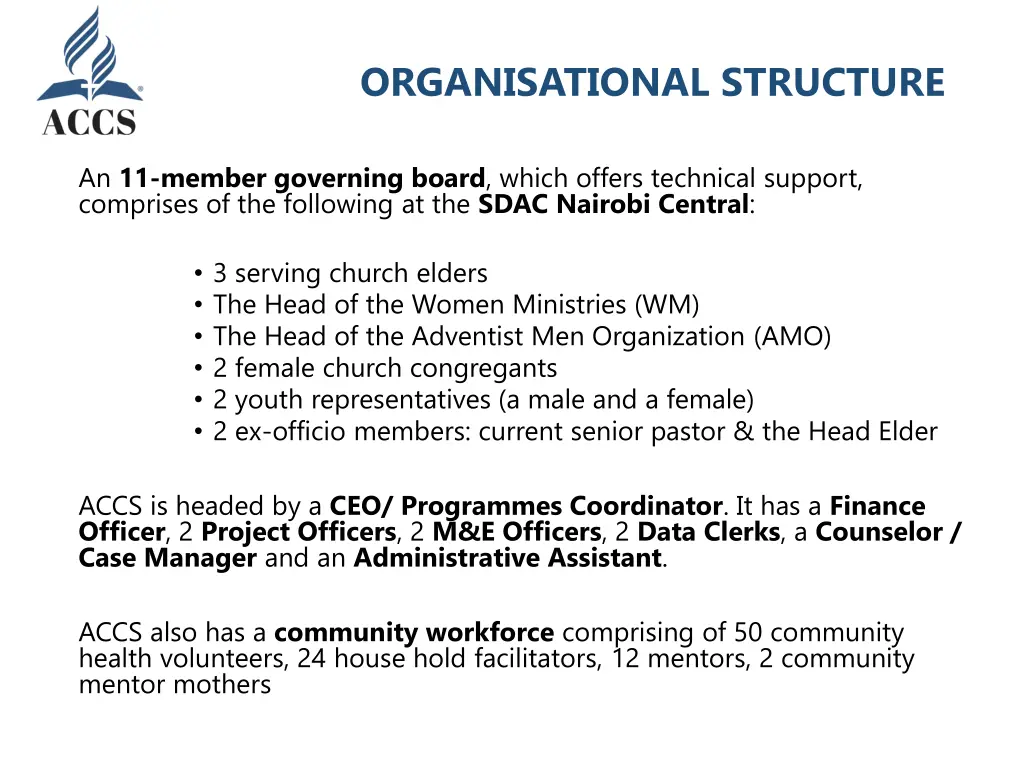 organisational structure