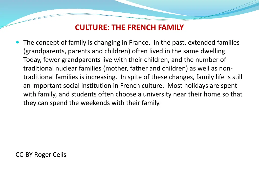 culture the french family