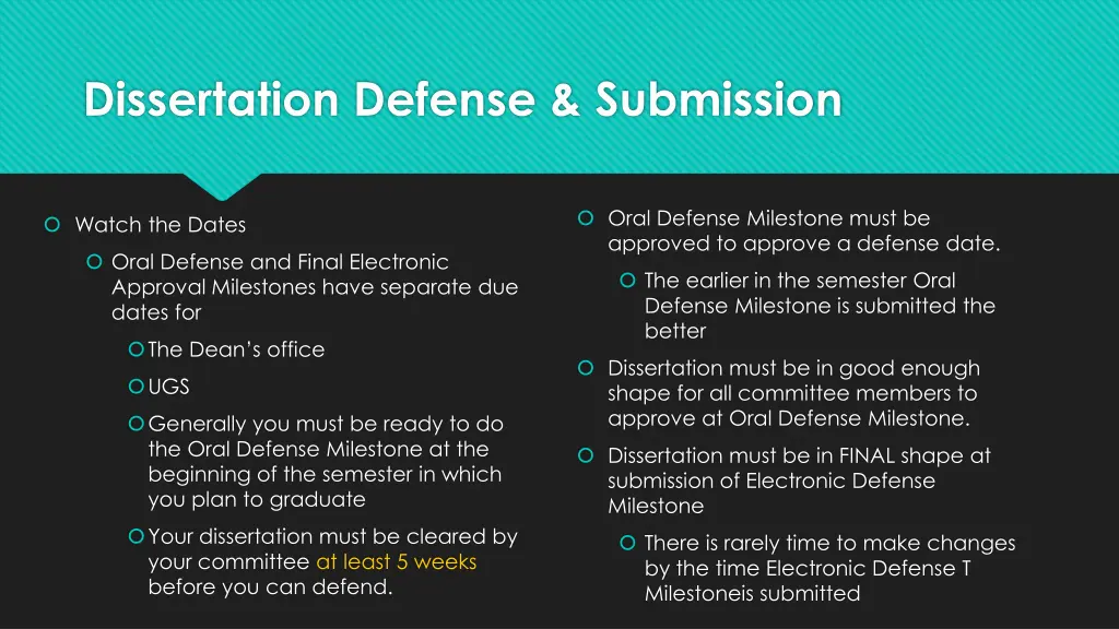 dissertation defense submission