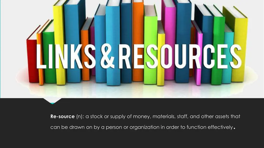 re source n a stock or supply of money materials