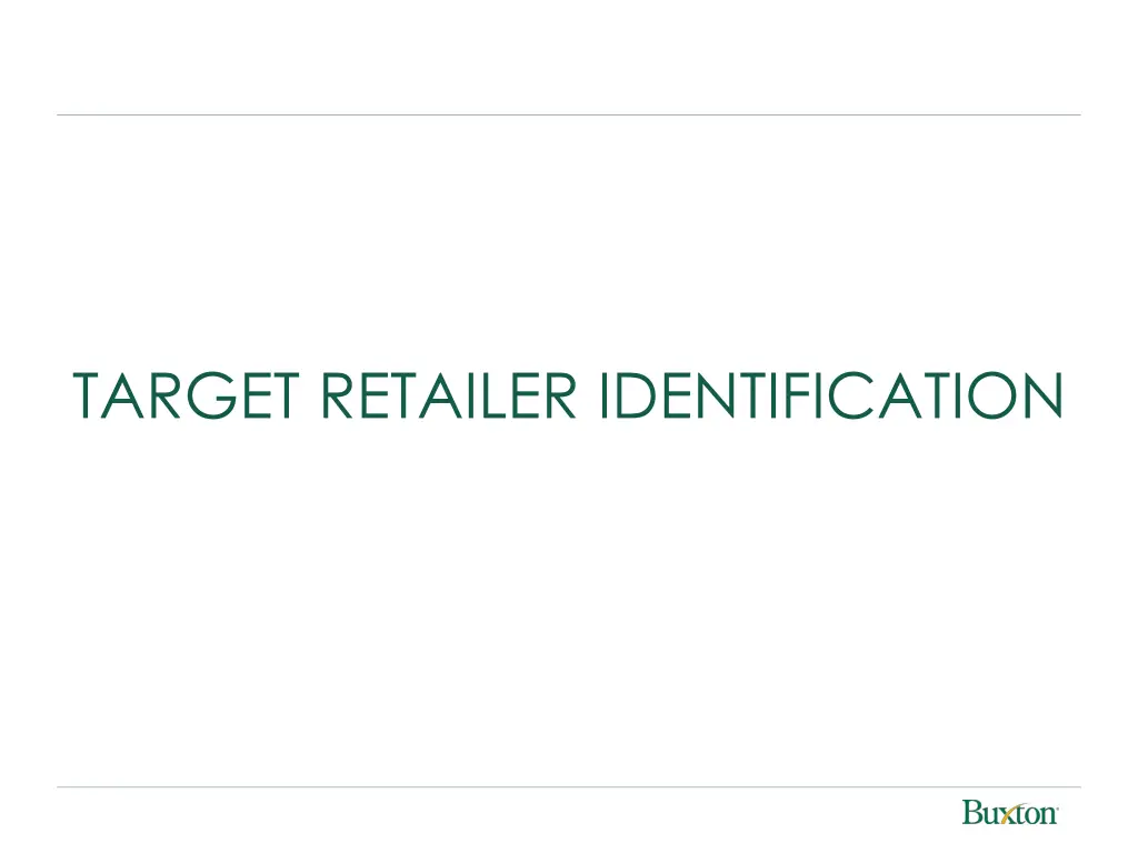 target retailer identification