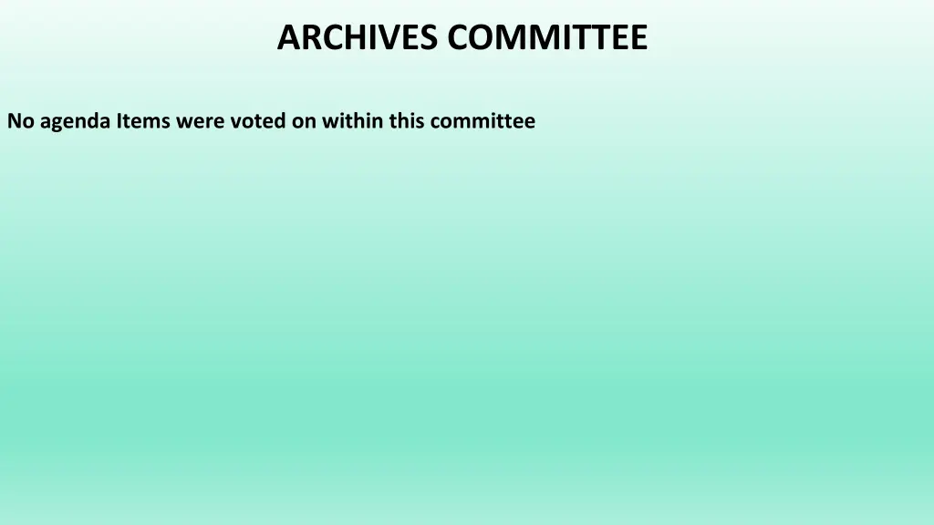 archives committee