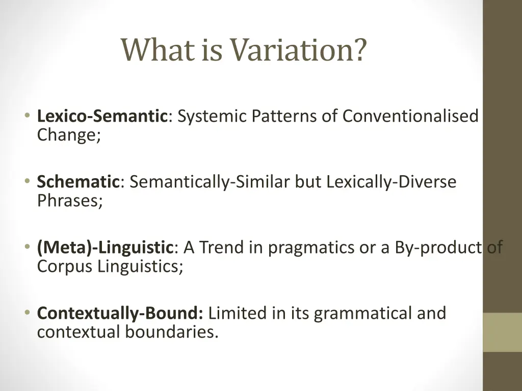 what is variation