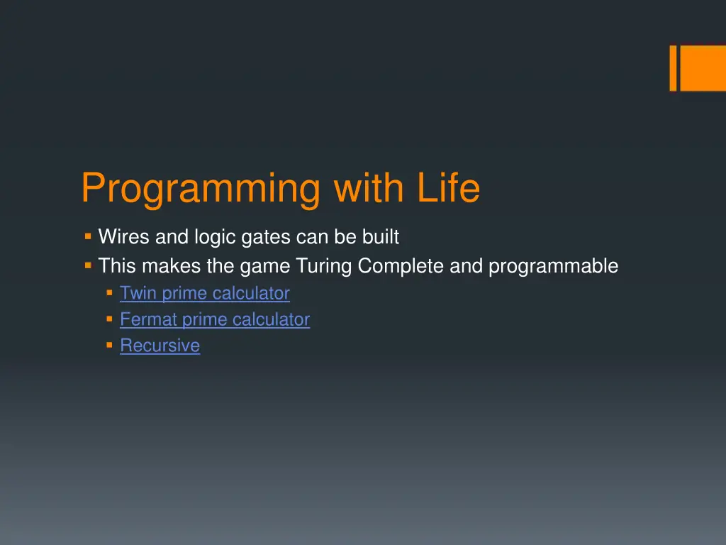 programming with life