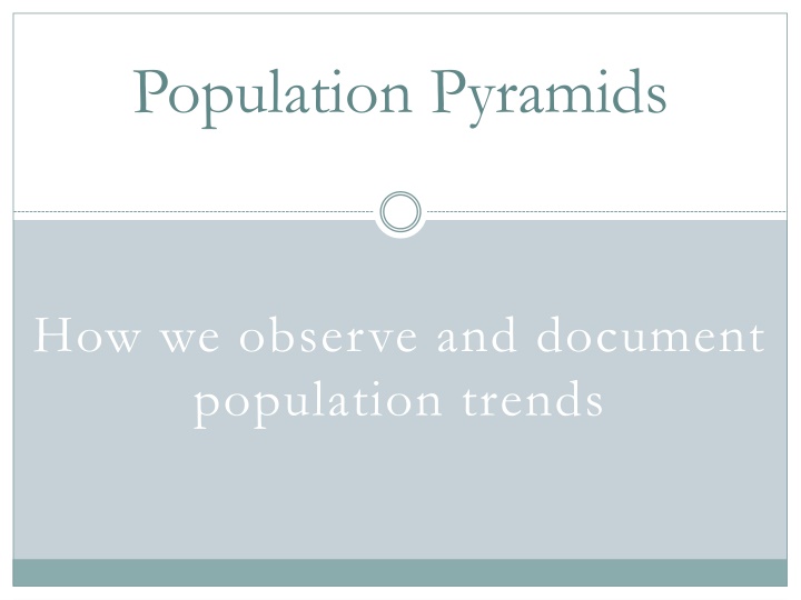 population pyramids