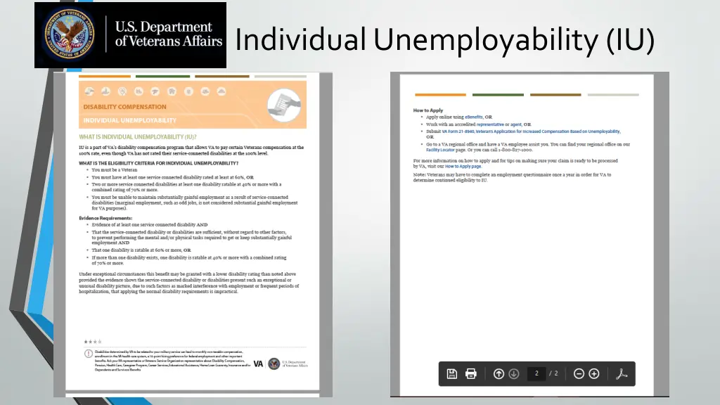 individual unemployability iu 3