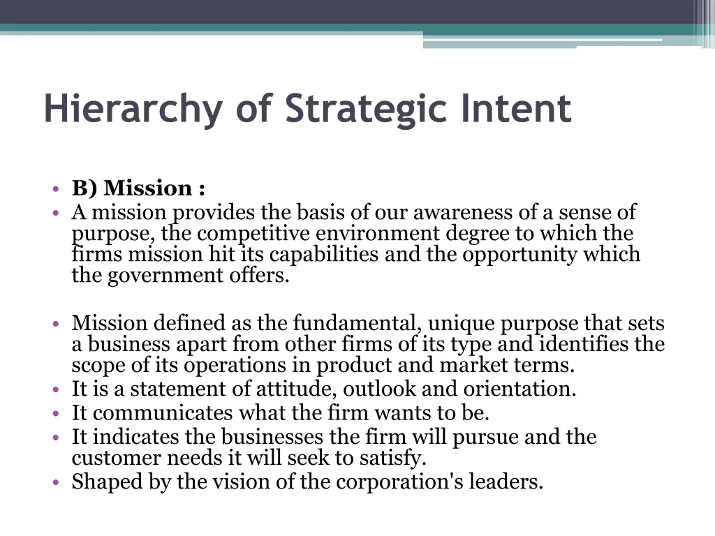 hierarchy of strategic intent 3