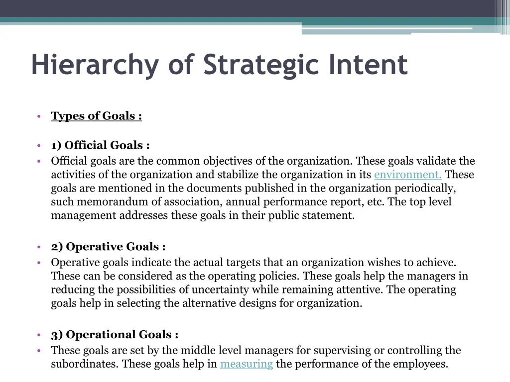 hierarchy of strategic intent 9