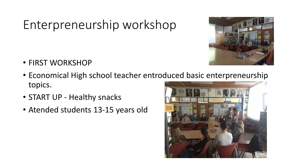 enterpreneurship workshop