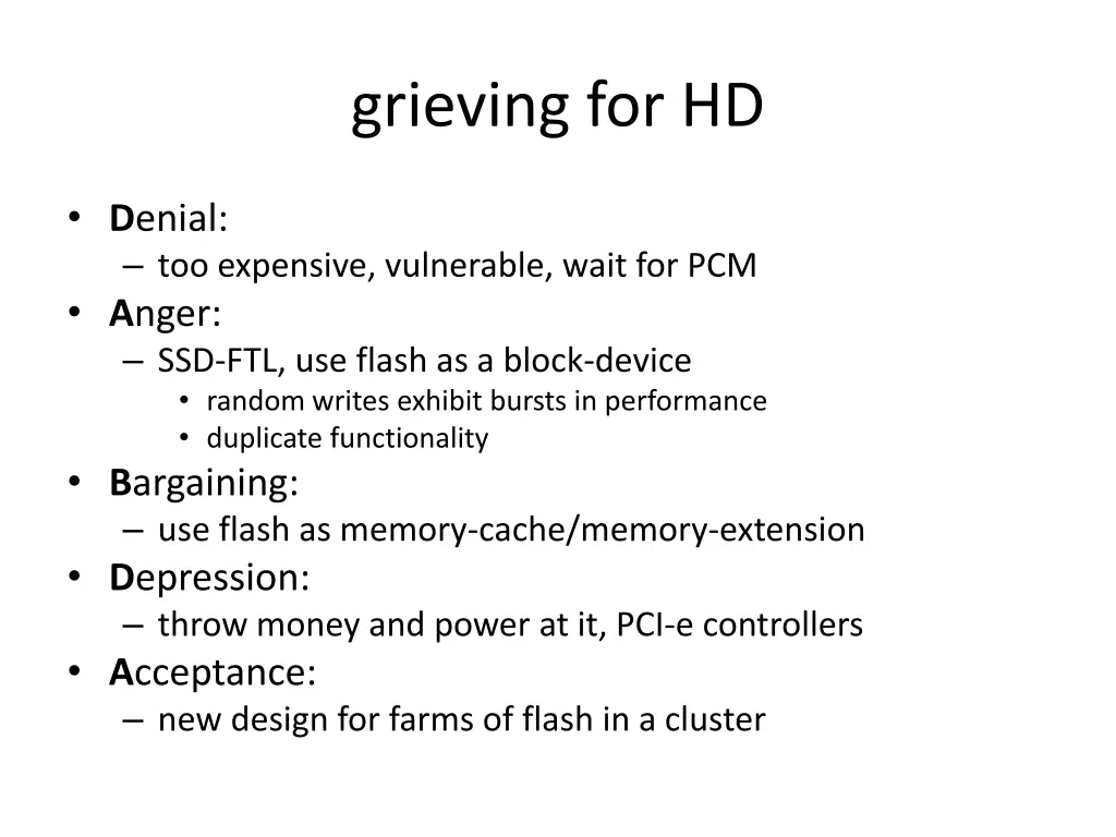 grieving for hd