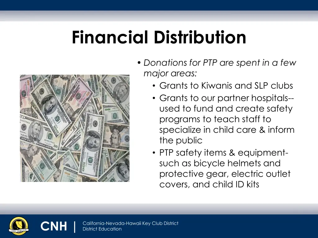 financial distribution