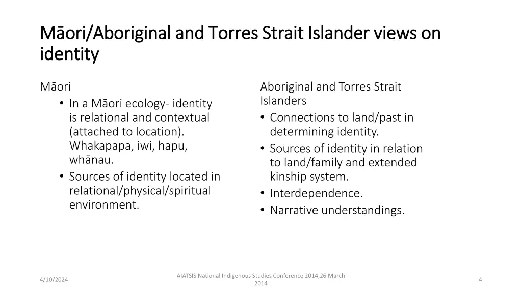 m ori aboriginal and torres strait islander views