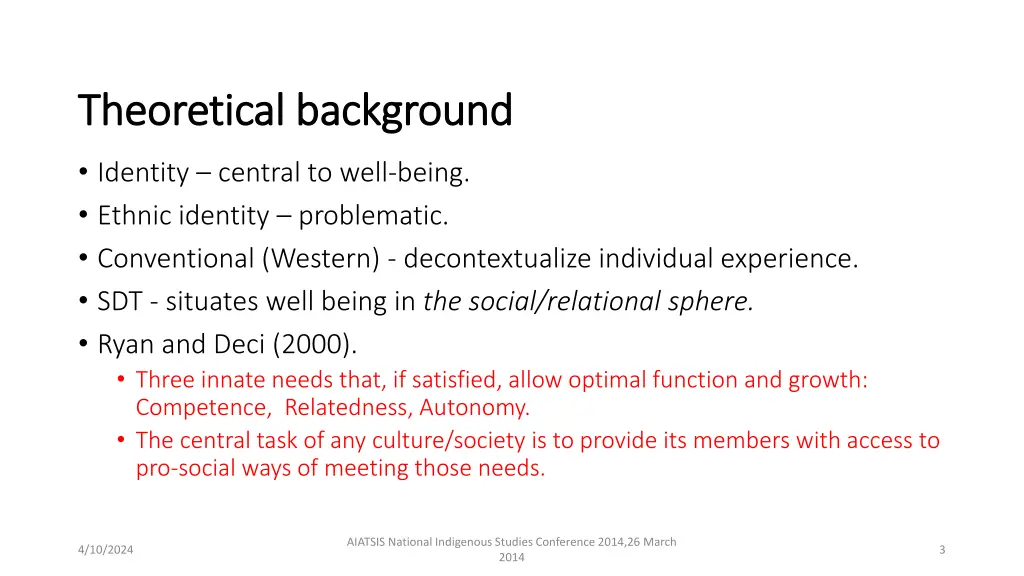 theoretical background theoretical background