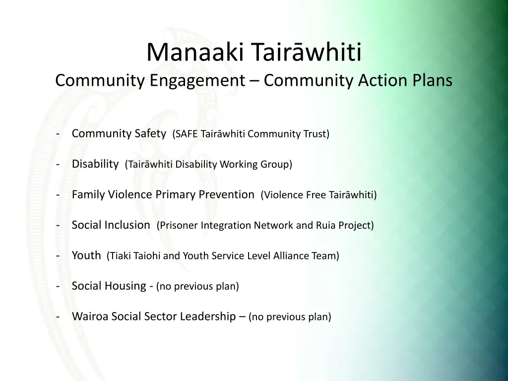 manaaki tair whiti community engagement community