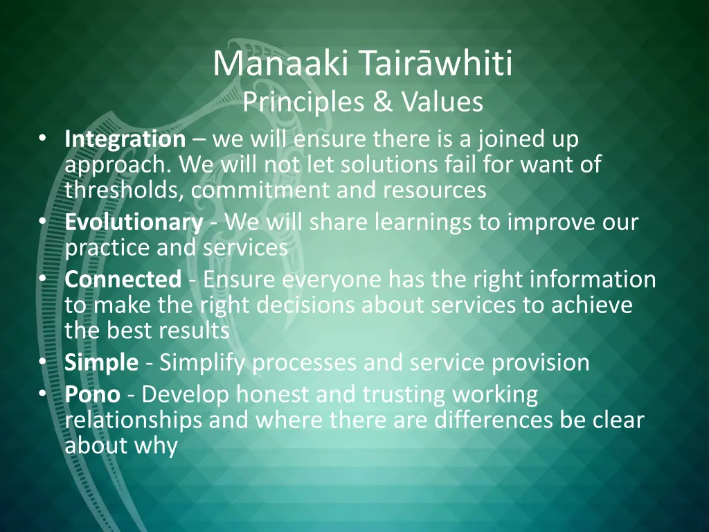 manaaki tair whiti principles values 1