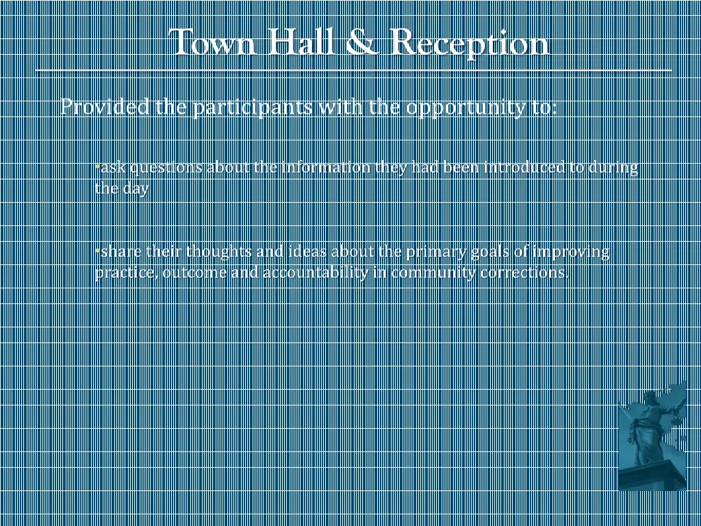 town hall reception