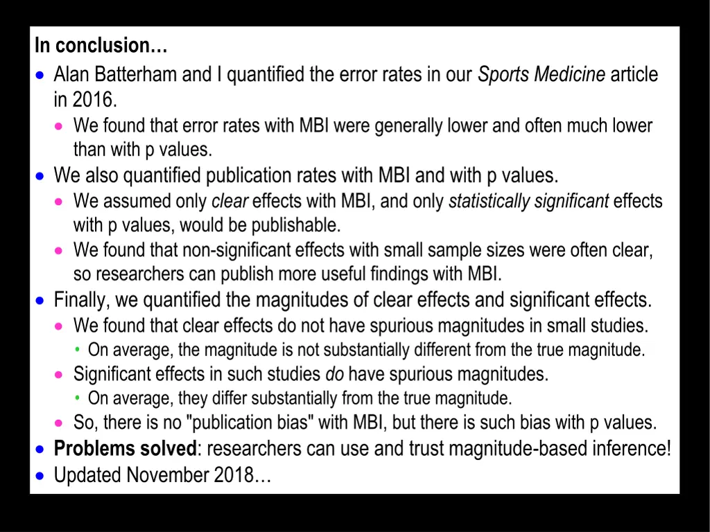 in conclusion alan batterham and i quantified