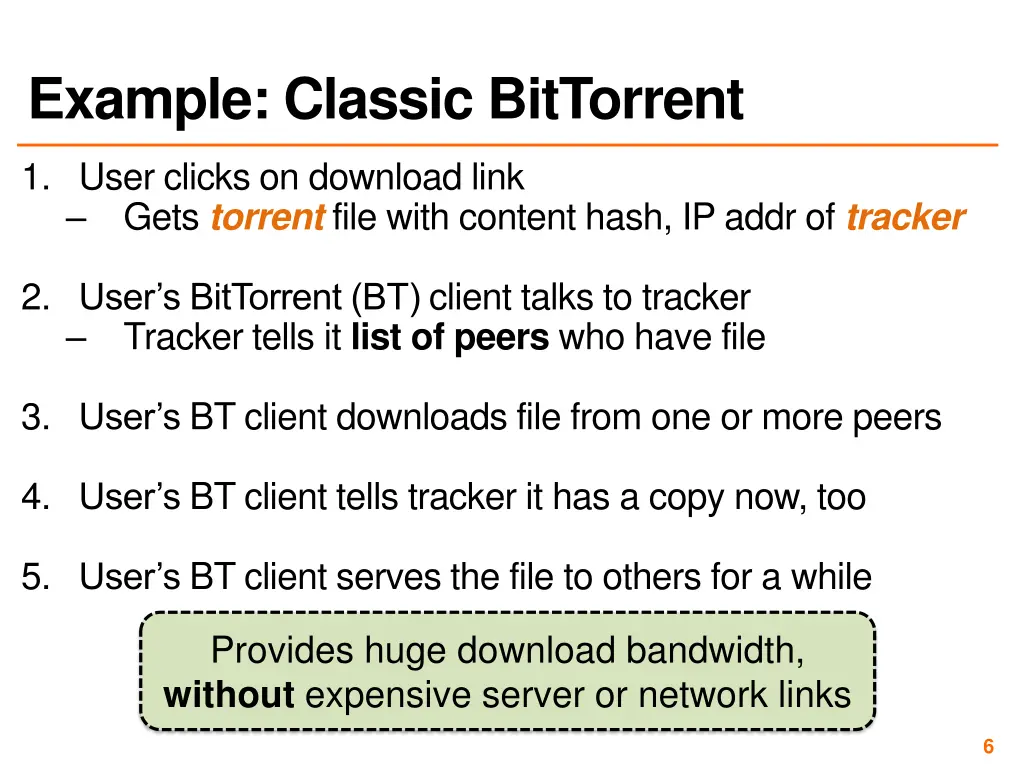 example classic bittorrent