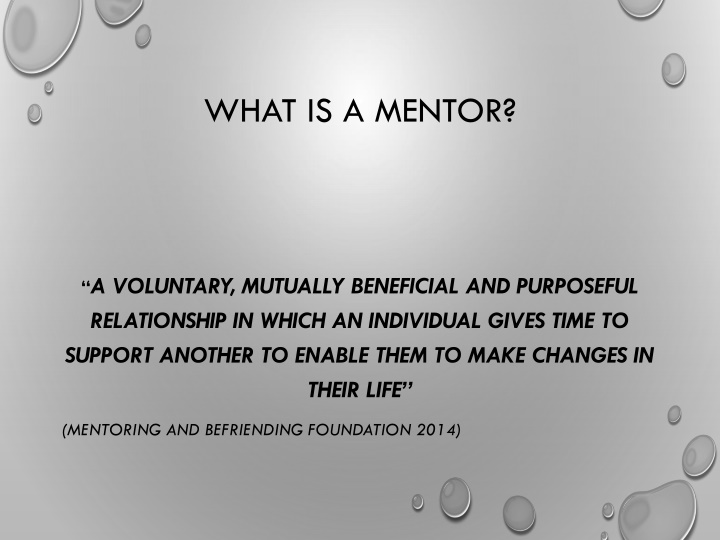 what is a mentor