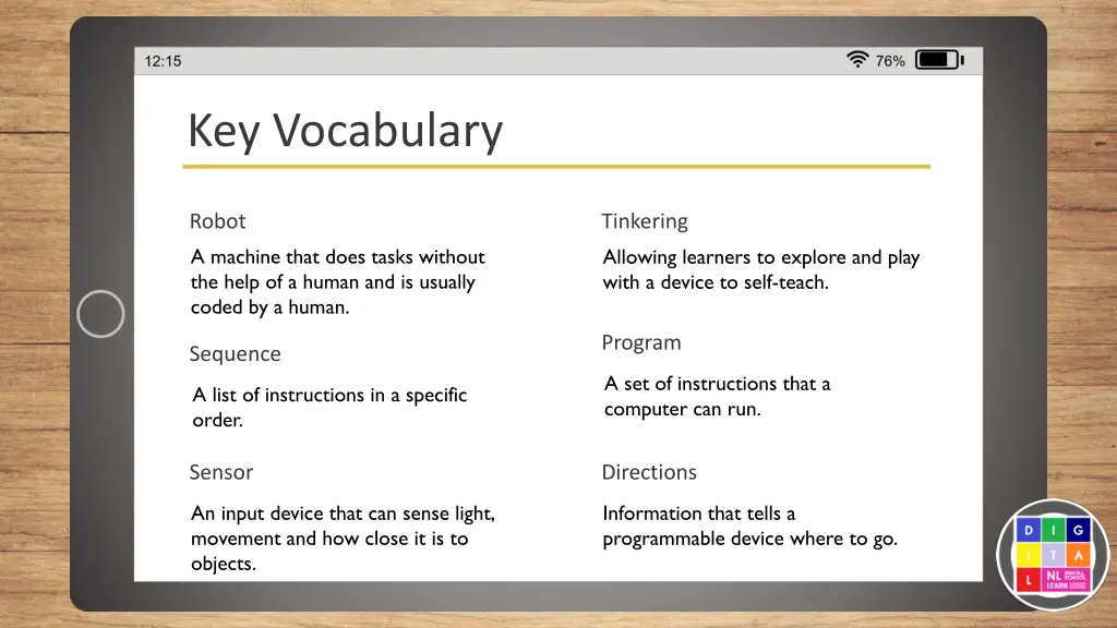 key vocabulary