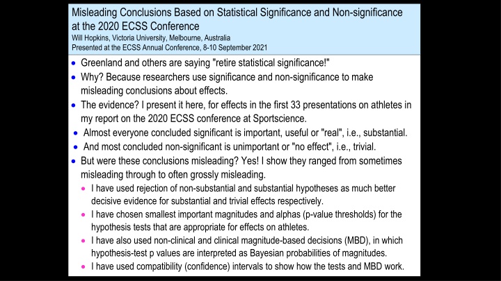 misleading conclusions based on statistical