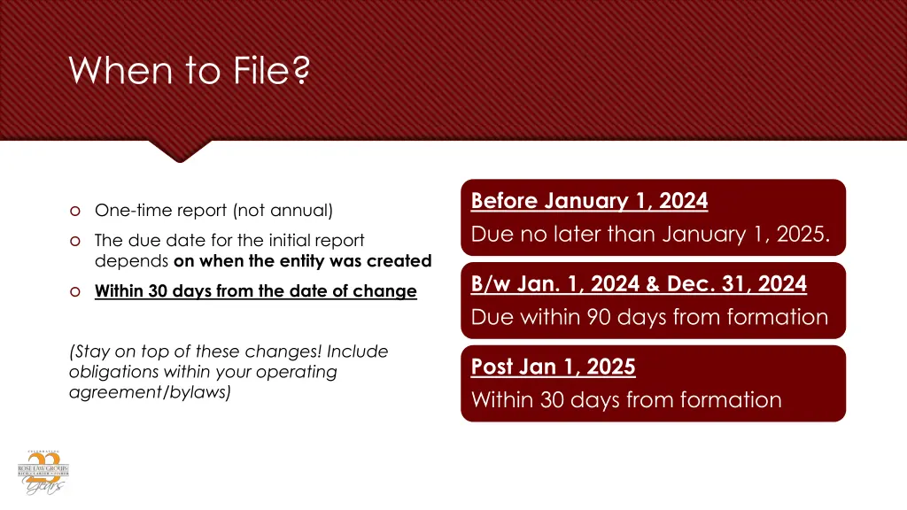 when to file