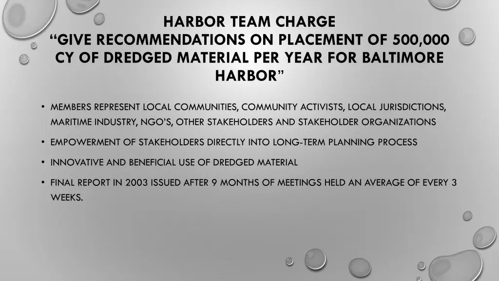 harbor team charge