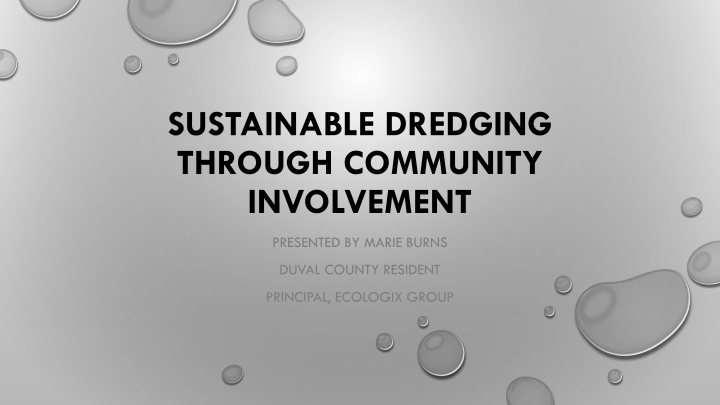 sustainable dredging through community involvement