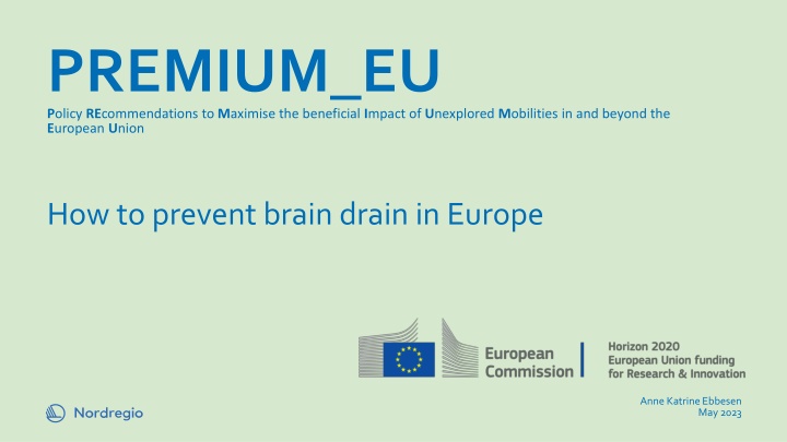 premium eu p olicy re commendations to m aximise