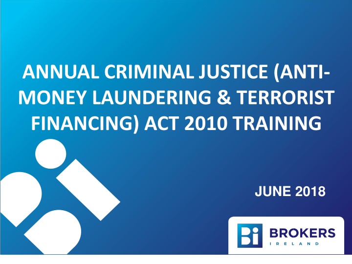 annual criminal justice anti money laundering