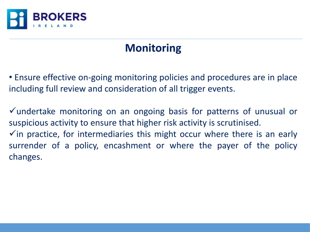 monitoring