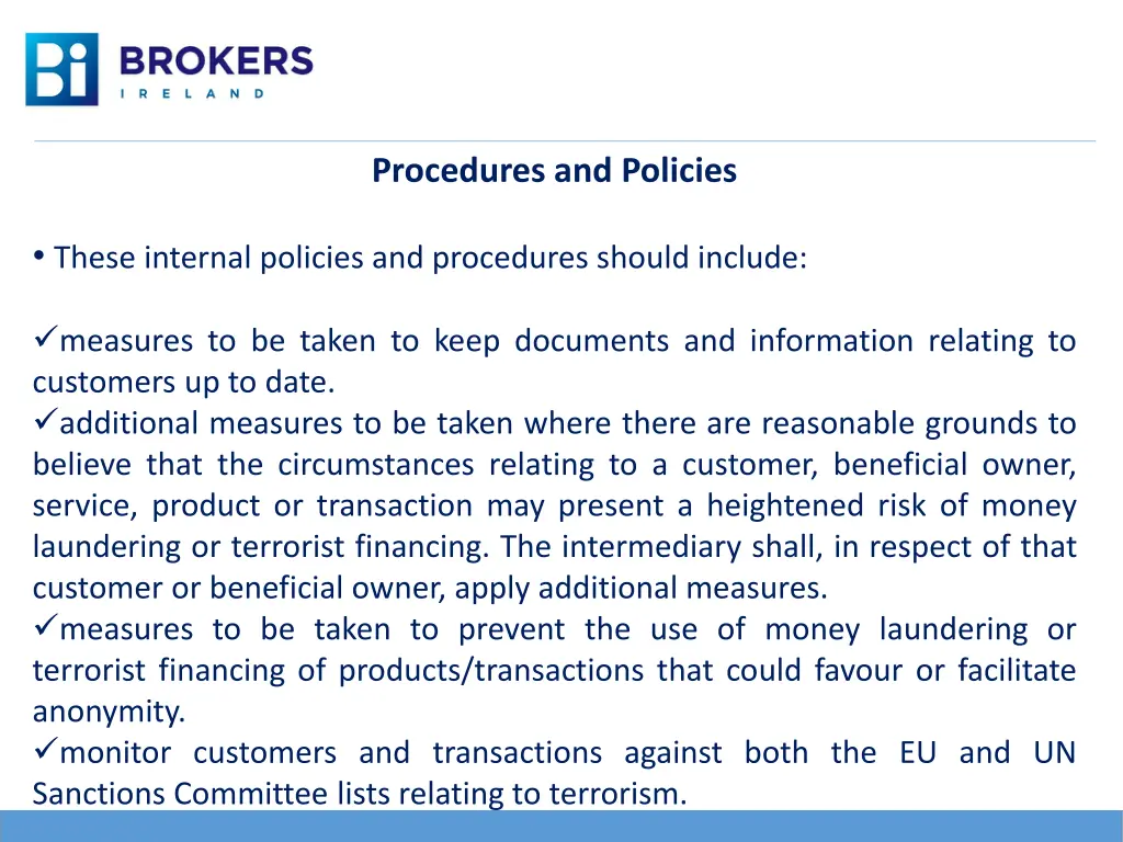 procedures and policies 1