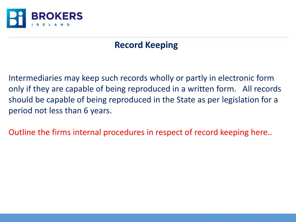 record keeping 2