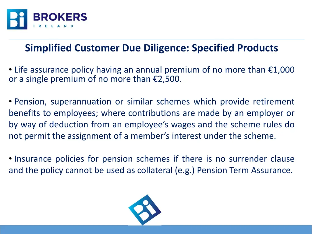 simplified customer due diligence specified 1