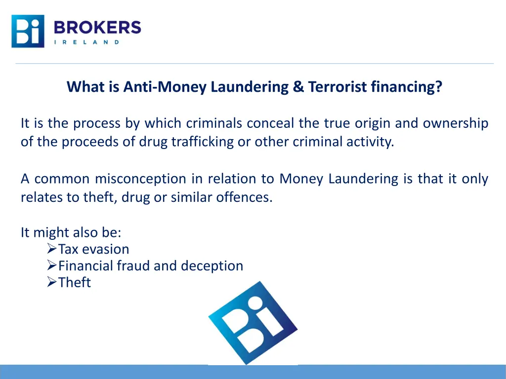 what is anti money laundering terrorist financing