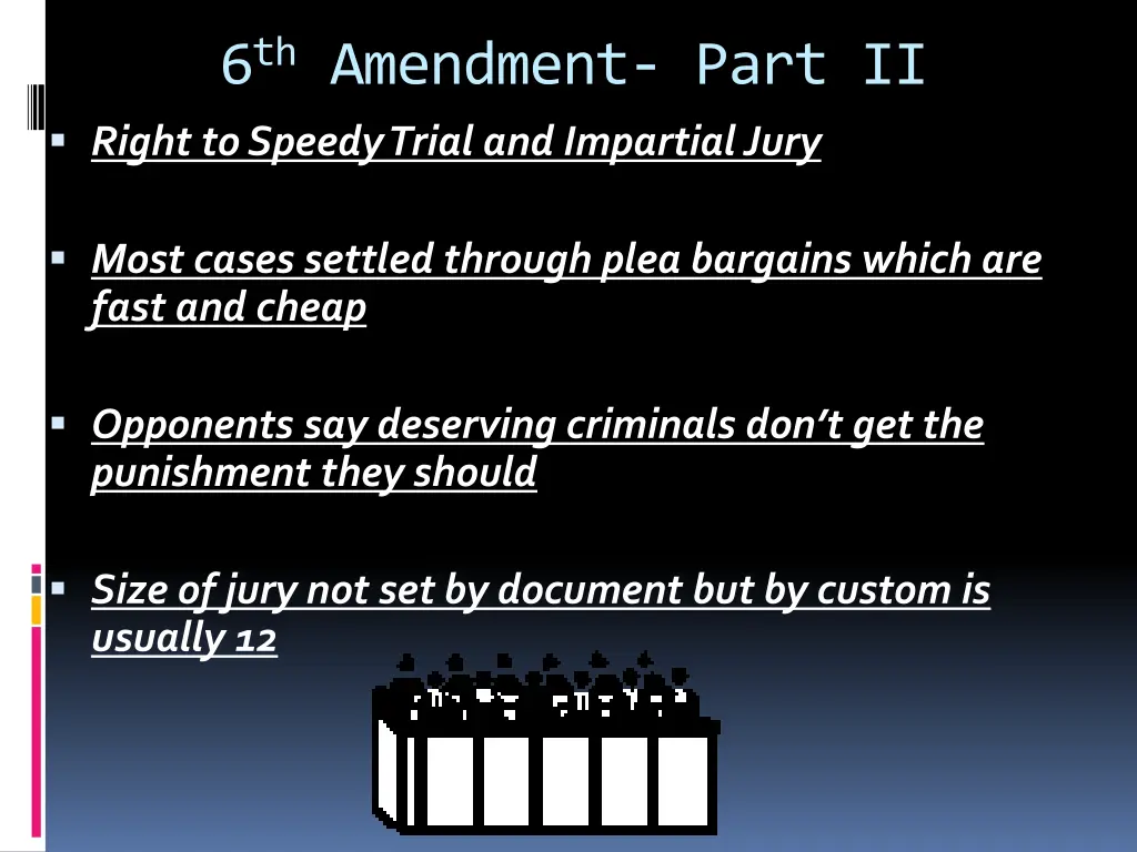 6 th amendment part ii right to speedy trial