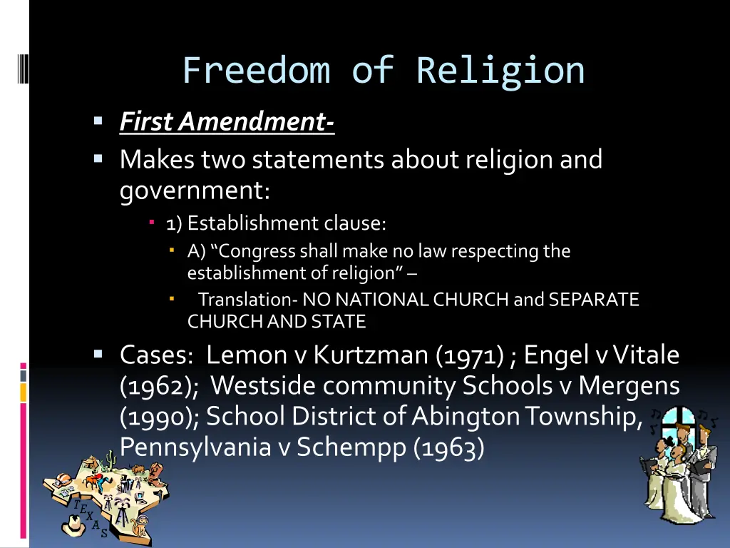 freedom of religion first amendment makes