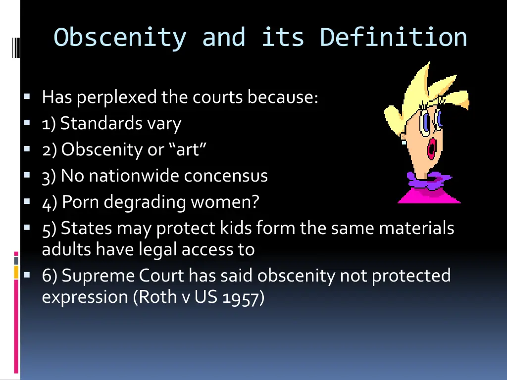 obscenity and its definition