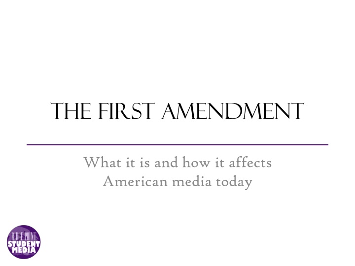 the first amendment