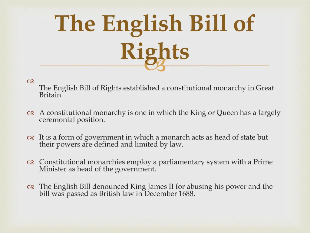 the english bill of rights 1