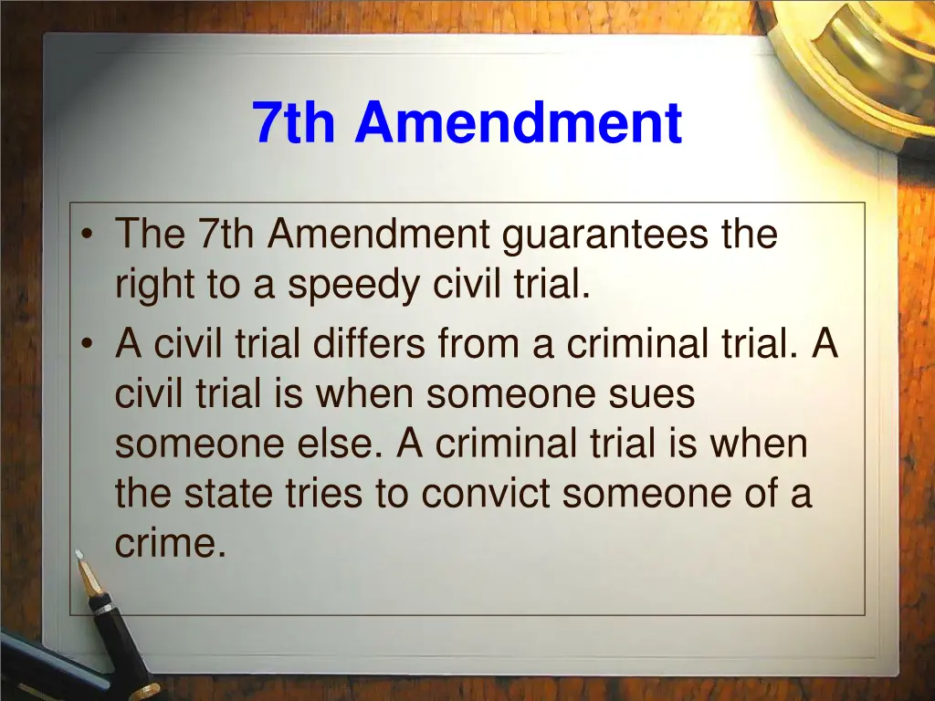 7th amendment