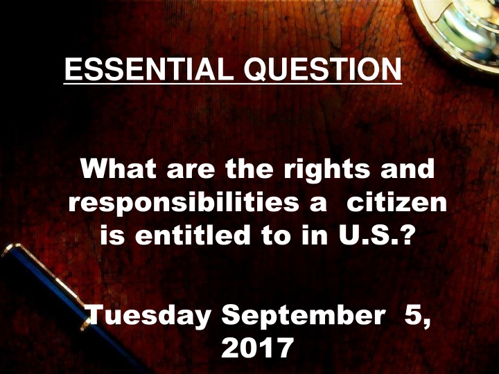 essential question