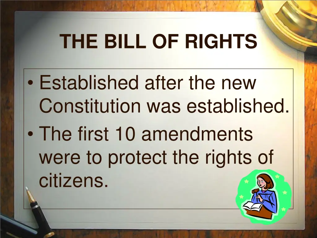 the bill of rights