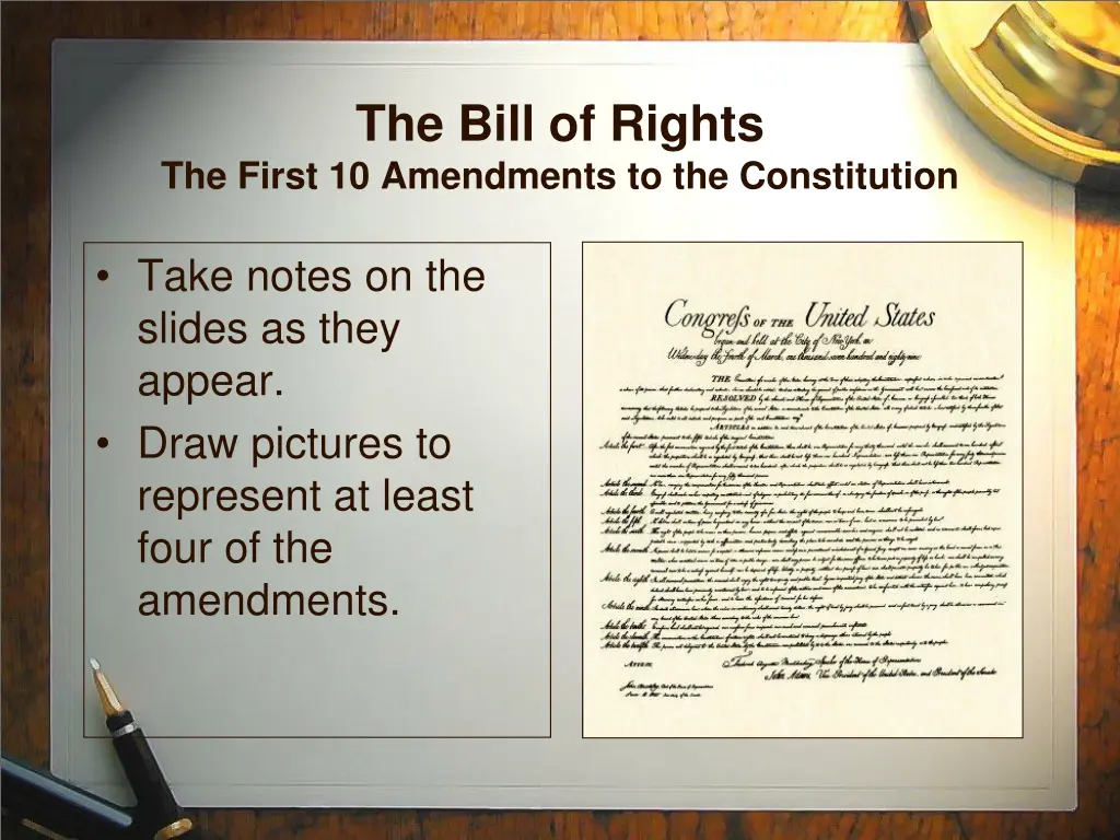 the bill of rights the first 10 amendments