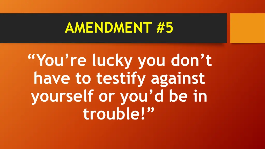 amendment 5