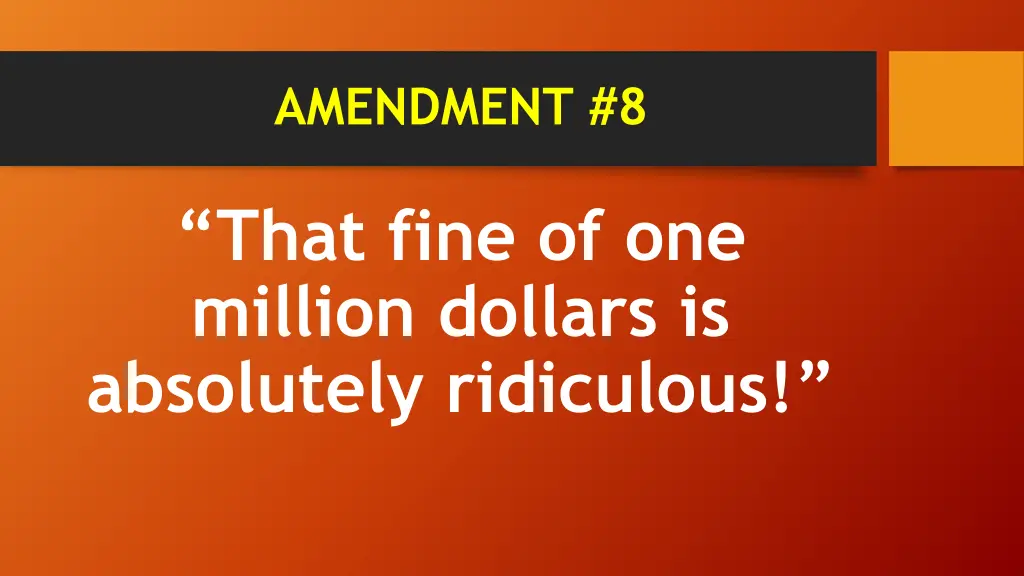 amendment 8