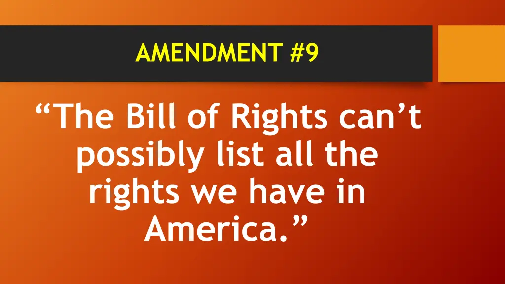 amendment 9