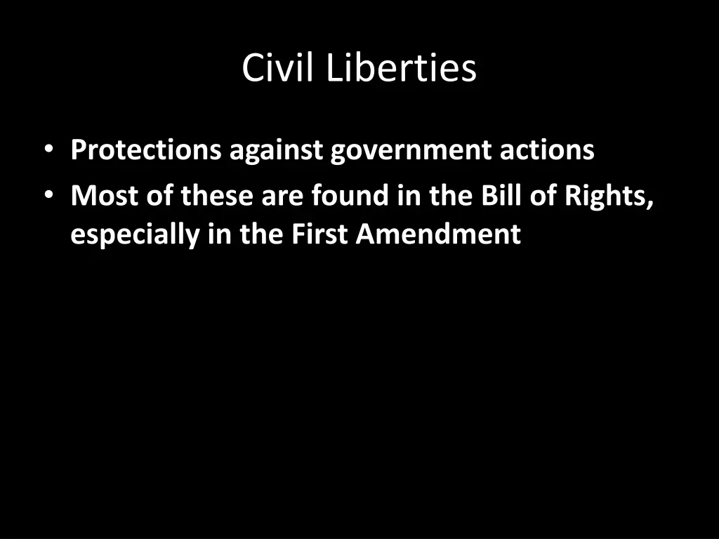 civil liberties